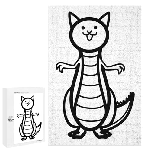 にゃんこ 大戦争 ジグソーパズル 1000ピース グッズ マイクロピース 木製 アニメ 子供 知育玩具 親子で楽しめる おしゃれ 壁飾り 誕生日 クリスマス プレゼント 75×50cm