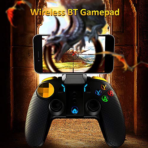 Andoer PG-9118 Gamepad sem fio 3 em 1 + joystick + suporte telescópico BT Game Controller Smartphone