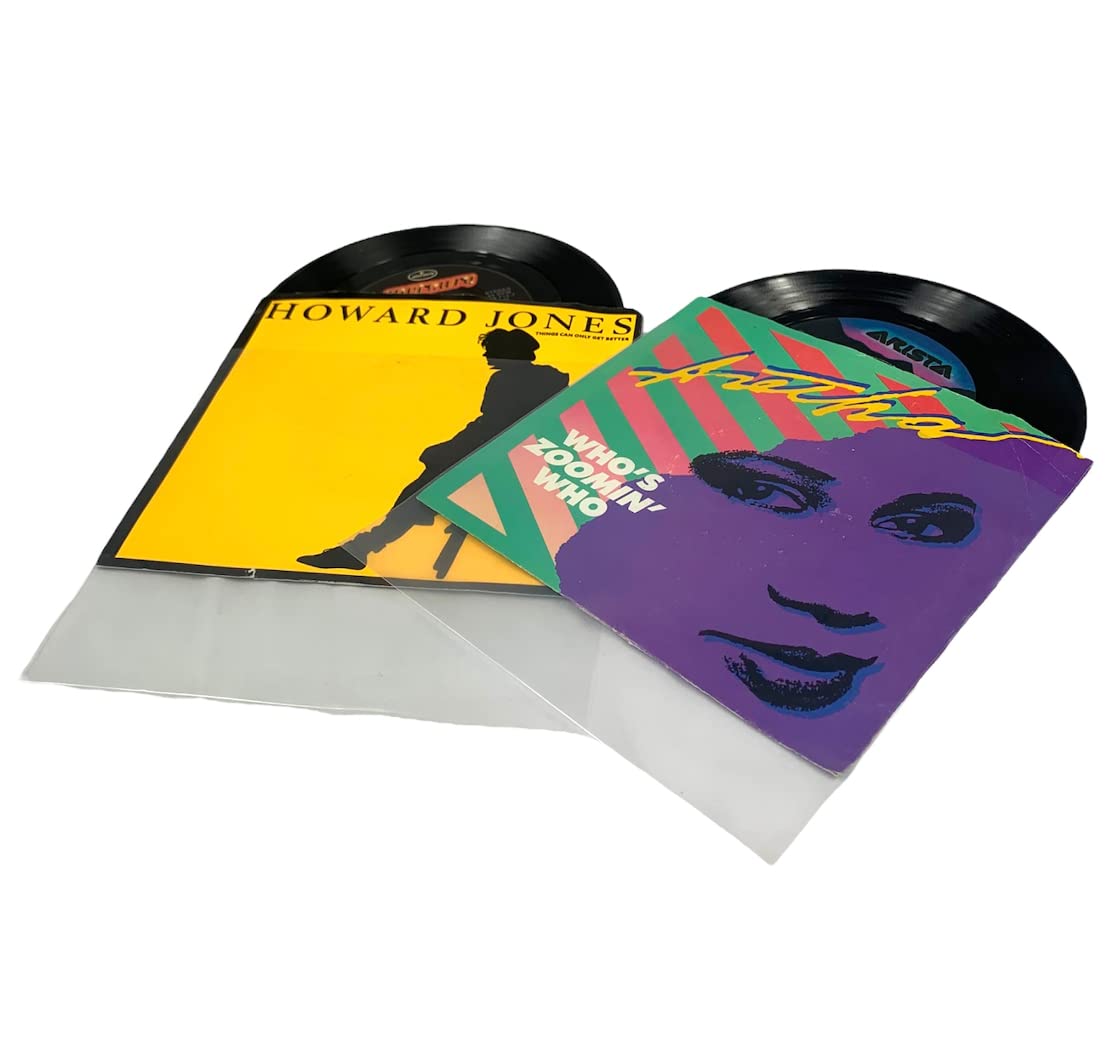 45 U/min Vinyl-Schallplatten-Außenhüllen – 17,8 cm hohe Klarheit, 3 mm Kunststoffabdeckungen