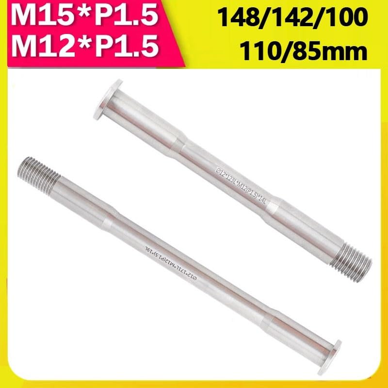 Schnellspanner Fahrrad Titan Fahrrad Steckachse 12mm 15mm Gewinde durch Welle Fahrradnabe Gabelstange Steckachse Fahrrad