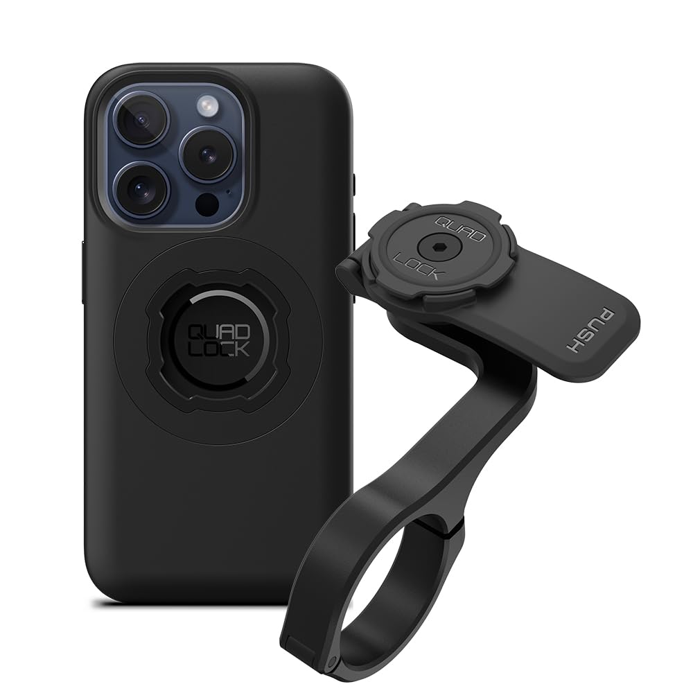 Quad Lock Out Front PRO uchwyt na kierownicę roweru uchwyt na telefon (V2) z MAG etui na telefon iPhone 15 Pro