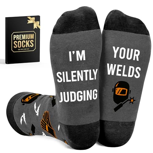 Welder Gifts for Men - Unique Welding Socks for Welders, Perfect Presents for Special Occasions,...