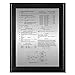 Patent Plaque - Value Black Gloss Wood Finish Award 9
