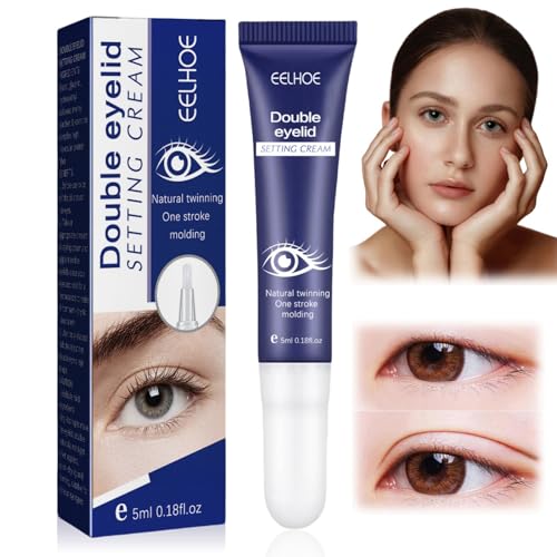 Upper Eyelid Firming Cream for Droopy Eyelids,Double Eyelid Styling Cream,Eye Bags Lid Lifting Treatment,Eyelid Lifting Cream,Eye Moisturizer Wrinkle Cream for Hooded,Double Eyelid Shaping Cream