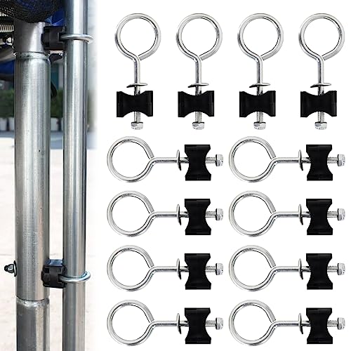 12 Pièces Vis de Trampoline, Accessoires pour Trampoline Vis, Kit Vis de Rechange pour Trampolines, Outil de Stabilité de Trampoline en Acier, pour Les Grands Trampolines et Les Petits Trampolines