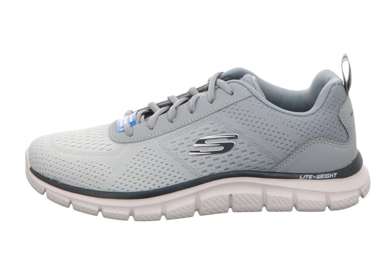 thc072thc様 Skechers Men's Ripkent Track Light Gray Low Top Sneaker