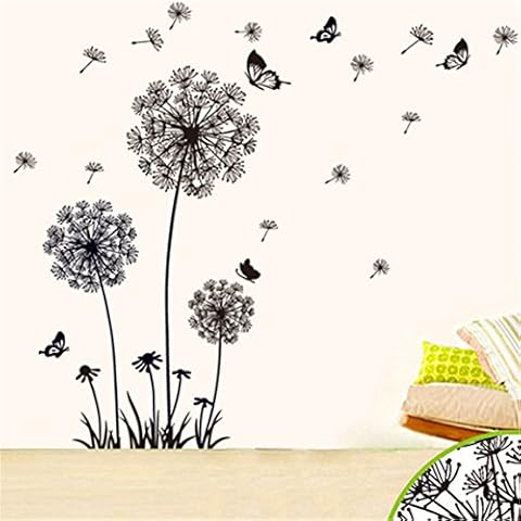 Wall Stickers 3D Murals Removable Windows Decal Waterproof Home Decor for Kids Room, Living Room, Nursery, Shop, Office Suitable for Daily House Decoration, Birthday, Christmas, Party (Dandelion) Cover