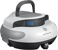 Robot aspirator de piscină fără fir POOLPURE 5000 mAh cu motor dublu, afișaj LED, parcare automată, IPX8, pentru piscine plate de până la 90 m2 1