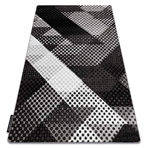 Tapis moderne 3D salon gris 280x370 cm chambre géométrique maison - 4