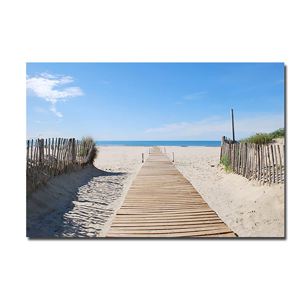 Impression sur Toile Océan et Plage 80x120 cm Moderne pour Décoration Murale Salon
