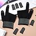 Toddmomy Gaming Gloves: Finger Sleeve for Gaming, Ultra-Thin Touchscreen-Compatible Breathable Gloves with Thumb Sleeves for Gamers Mobile Phone Tablet