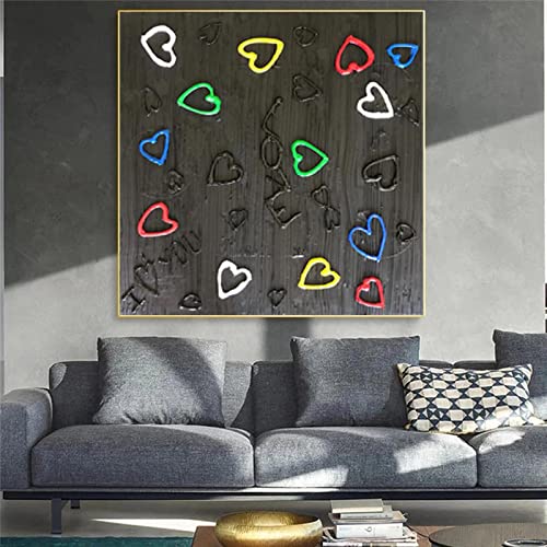 Peinture murale amour graffiti pour illuminer une chambre d'enfant moderne - 2