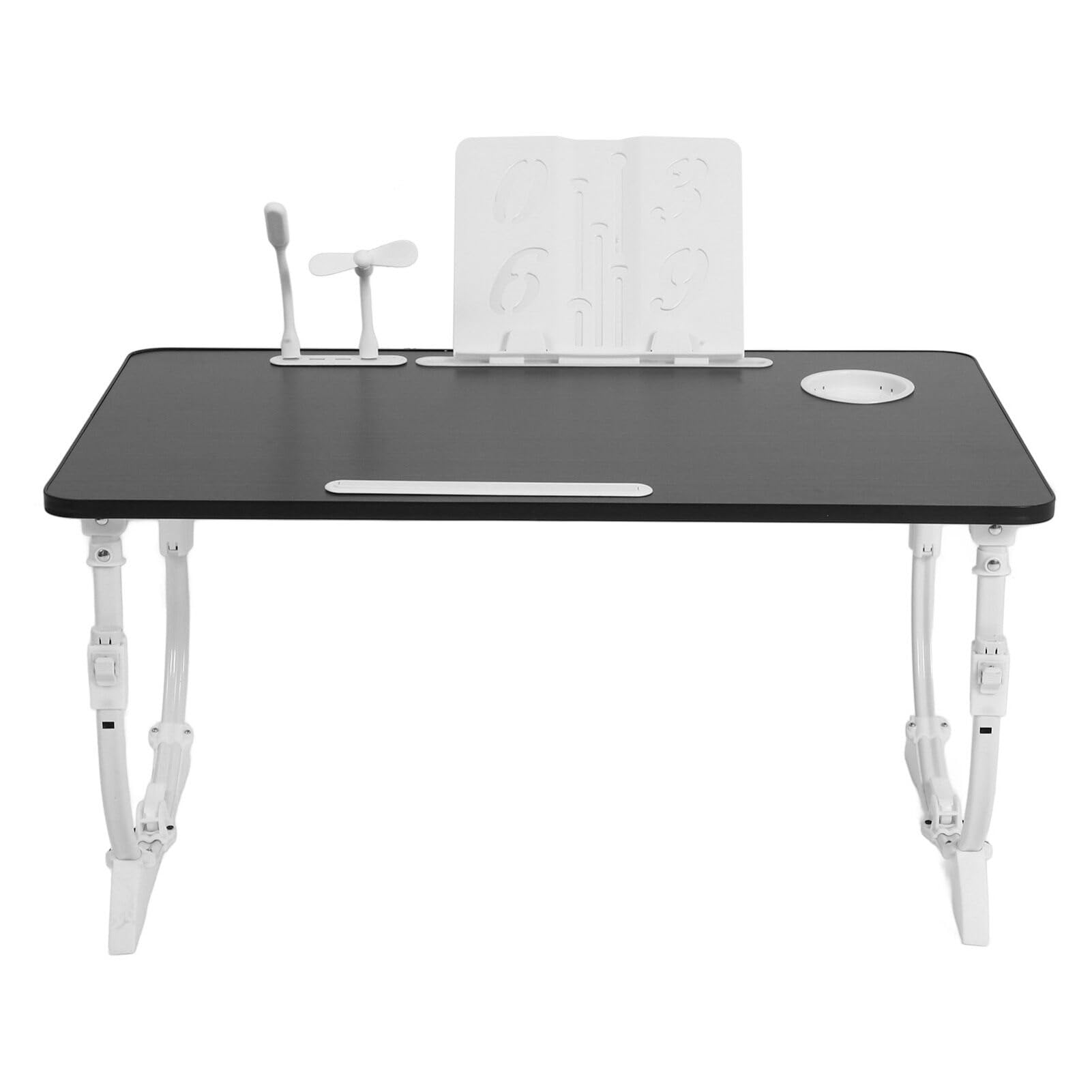 Table pliable multifonctionnelle réglable pour ordinateur portable bureau de lit avec USB