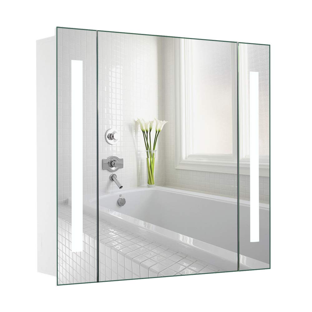 Featured image of post Led Bathroom Mirror Cabinet With Demister - Create a modern look with our backlit, lighted, dressing &amp; cabinet mirrors.