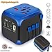 Produktbild Cre-Heaven Reiseadapter,Travel Adapter Universal Reisestecker Mit 3 USB Ports 1 Typ-C und 1 AC Buchse Weltweit Internationale Reise Stecker für 230+Ländern (Dunkelblau)