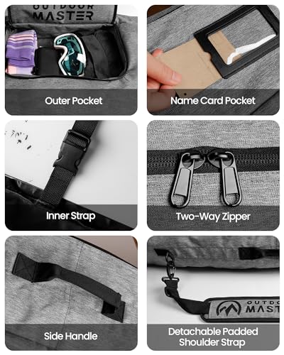 image for OutdoorMaster Snowboard Bag - 900D Water Resistant Snowboard Travel Ba