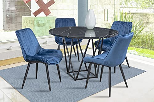 Mejores precios y opiniones de Cubierta de formica disponible en línea. 31 MOBILKRAFT Comedor Java Azul 4 Sillas Redondo Tubular y Formica Marmoleada