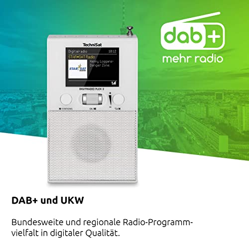 Technisat DigitRadio Flex 2 radio prise directe au design vertical compact blanc