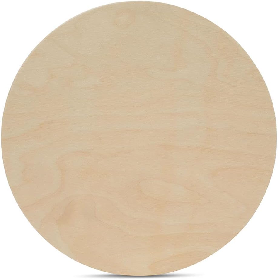 Wood Circles 21 inch 1/2 inch Thick, Unfinished Birch Plaques, Pack of 3 Wooden Circles for Crafts and Blank Sign Rounds, by Woodpeckers