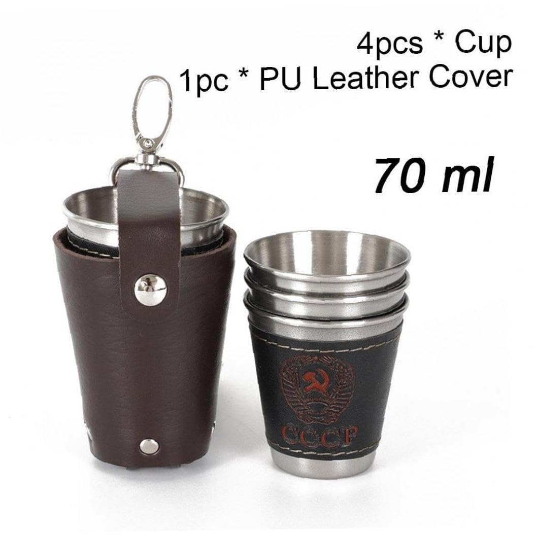 Amazon｜ステンレスショットグラス 携帯ワインビールウイスキーグラス