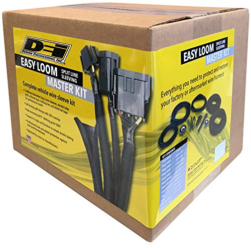 Design Engineering 010663 Easy Loom Split Sleeve Master Kit - Complete Vehicle Wire and Hose Protection