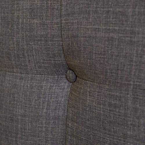 Homestyle4u 1729, Polsterbett 140x200 mit Lattenrost Braun Doppelbett Bett Bettgestell mit Kopfteil Schlafzimmer