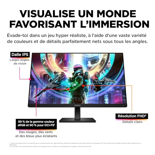Ecran Pc Gamer 23 8'' Omen By Hp - vue 5