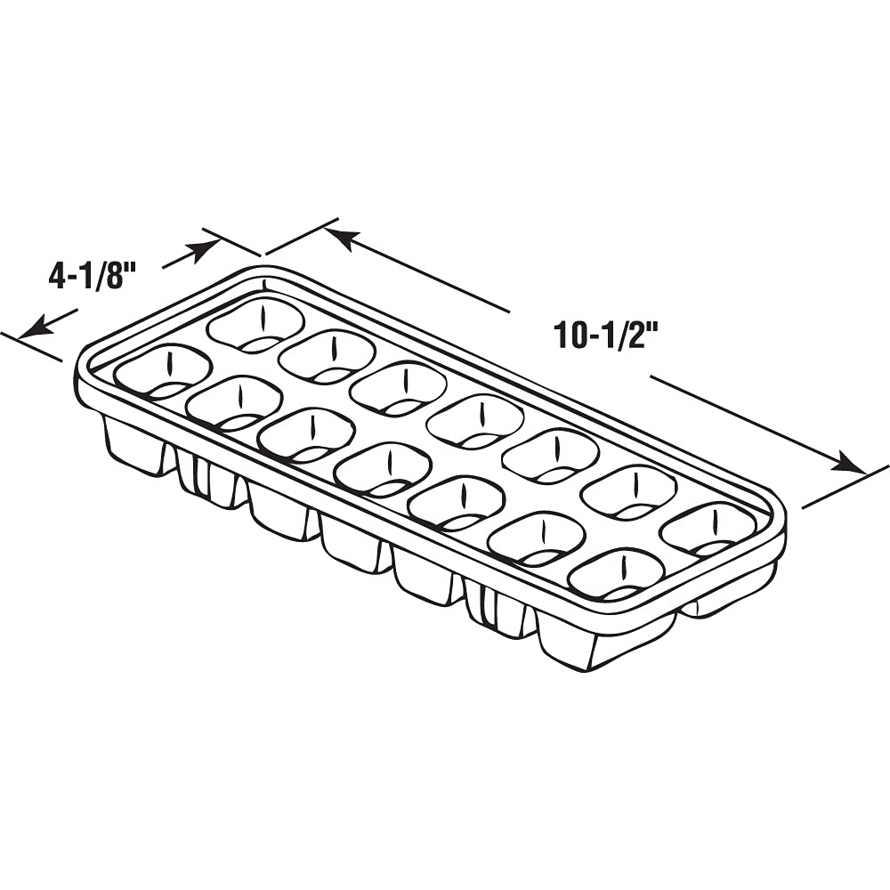 Prime-Line MP10513 Eiswürfelformen, 14 Fächer, Kunststoffkonstruktion, blau, flexibel, 5 Stück