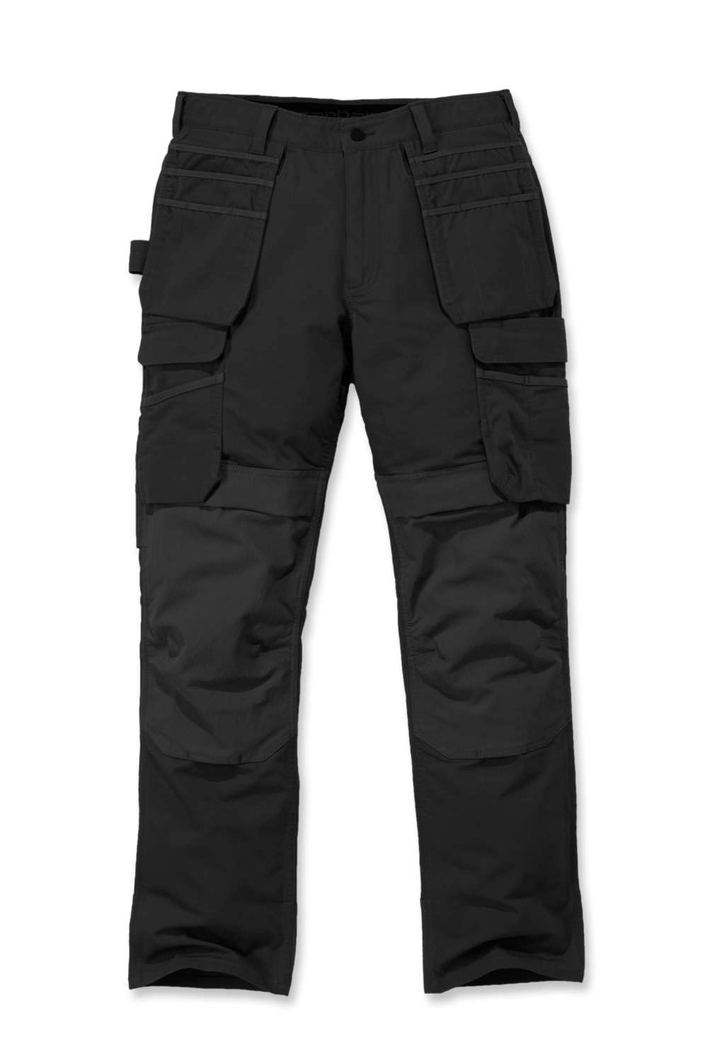 Carhartt Steel Rugged Flex Relaxed Fit Doppelfront-Cargo-Arbeitshose mit Mehreren Taschen, Herren, Schwarz, W40/L32