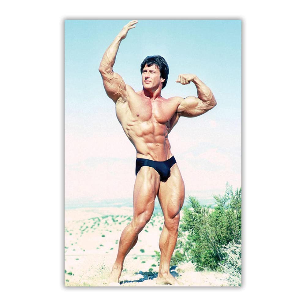 Amazon.co.jp: Frank Zane ポスター ジム 装飾 プリント キャンバス