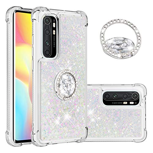 Ysnzaq Cover per Xiaomi Mi Note 10 Lite, Glitter