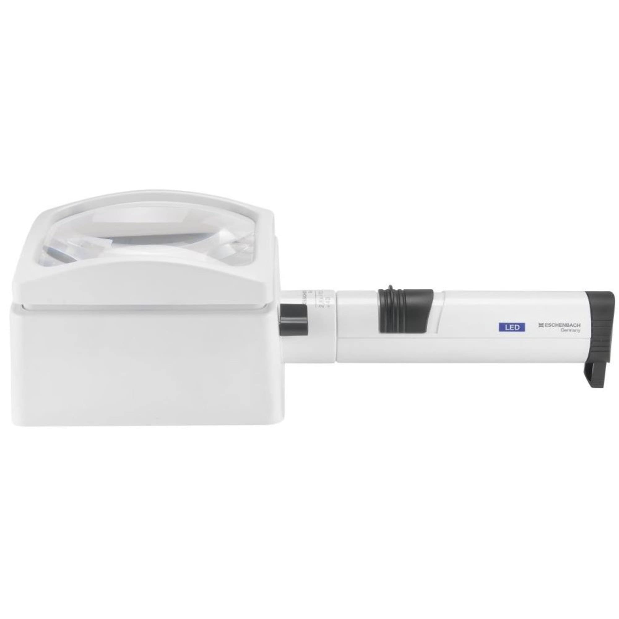 Eschenbach Lupa z podświetleniem LED, system varioPLUS, 100x50mm, 3X