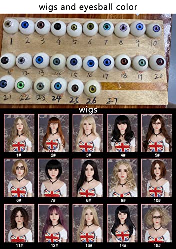 Life Like Adult Women Torso Love Toys Soft Beautiful Female Face Realistic Toy-Sex Men Real Life Size Adult Sex Toys Accessories with Eyeballs Hair Wig Real Love Toys 7LB - Image 7