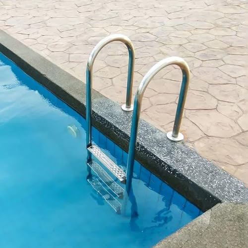 Escalera para piscina con 2 niveles de acero inoxidable miniatura 2