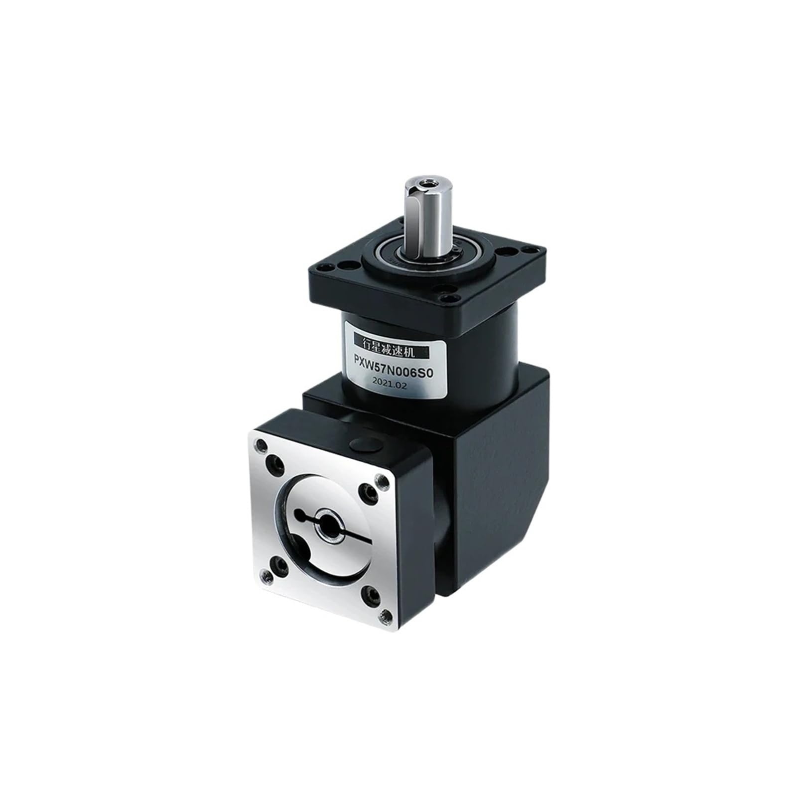 NVSFZGIYG Nema23 PXW57 Rigth Angle Planetary Rudecer with Ratio 4-216 Suit / Nema24 for CNC Stepper Servo Motor Reduce(R 4-OUT SAHFT 8)