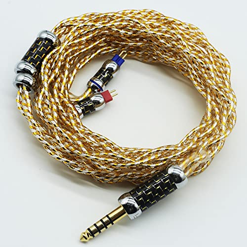 Amazon | 【JSHiFi-雷神】2pin4.4mmリケーブル7NLitz単結晶銅&金箔線材