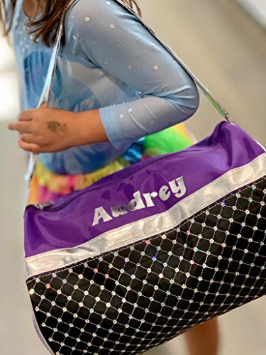 Personalized Dance Sports Ballet Girls 12 Inch Duffel Bag With Custom Name4