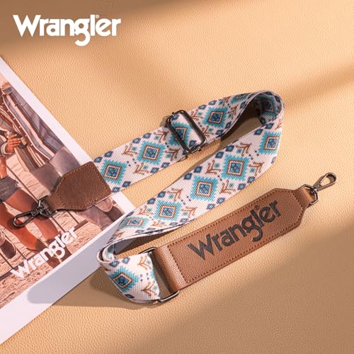 Image of Wrangler Strap Western Purse Straps Replacement Crossbody Handbag Adjustable Aztec Wide Guitar Strap