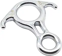 Freio oito aço Compact resgate 40KN USClimb Cromado UIAA