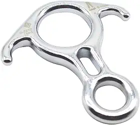 Freio oito aço Compact resgate 40KN USClimb Cromado UIAA