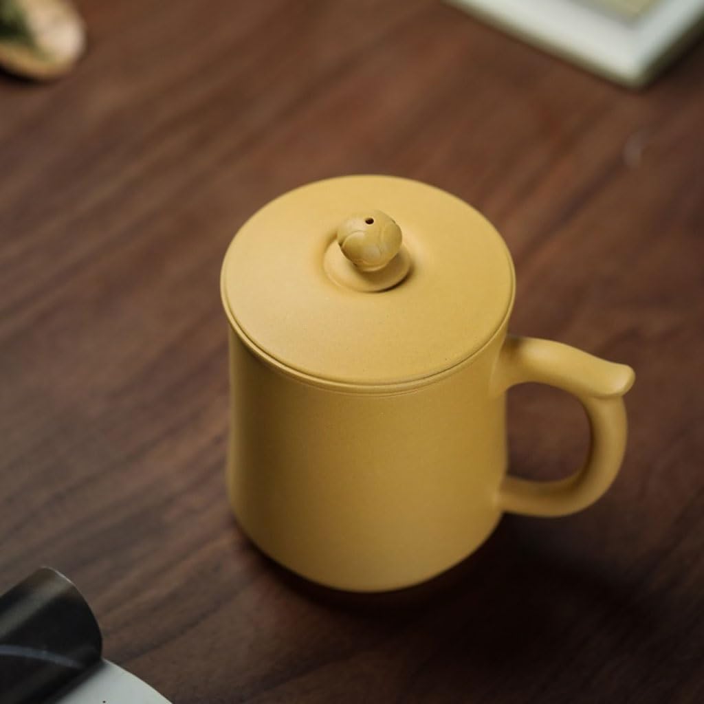 Matcha kubki prosty fioletowy kubek z piaskiem ręcznie wykonany z pokrywką do parzenia herbaty do użytku domowego 460 ml zestaw do herbaty popołudniowej herbaty kubek zaparzacz do herbaty