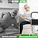 Stand Assist Aid for Elderly with 2 Base Sets & Detachable Bag - Adjustable Standing Assistance Raiser for Couch, Bed, Toilet, Chair - Mobility Aid for People with Mobility Issues（Carbon Steel ）