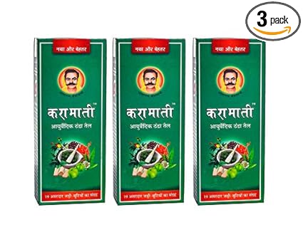 Karamati Ayurvedic Thanda Tel/Hair Cool Oil Combo Pack of 3 (100ml x 3 = 300ml)