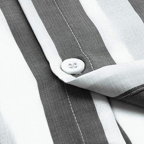 Gestreept herenoverhemd met lange mouwen Modieus Informeel Eenvoudig Dagelijks Trend Comfortabel Persoonlijkheid Knap Outdoor Ademend Shirt - Afbeelding 7