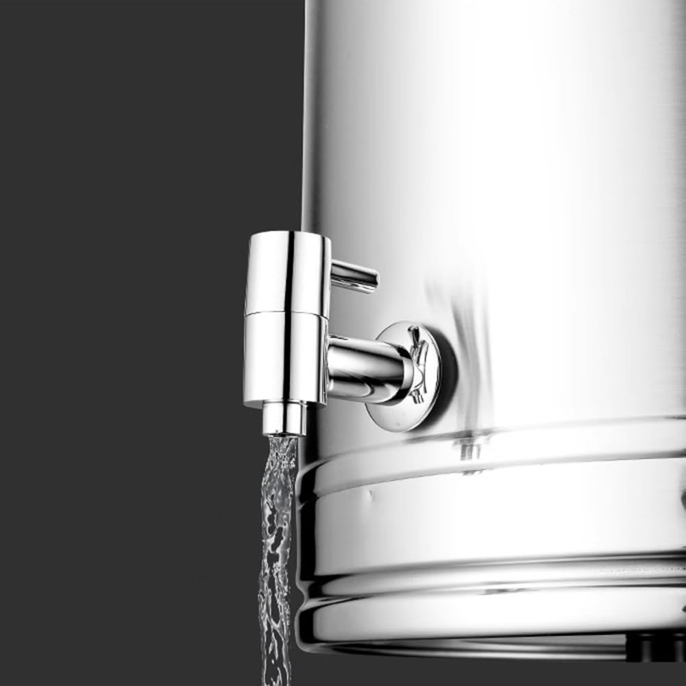 Beve Spender aus Edelstahl mit Wasserhahn – ideal für Milchöl und Saft Sto – auslaufsicheres Design für Zuhause und Par-Gebrauch