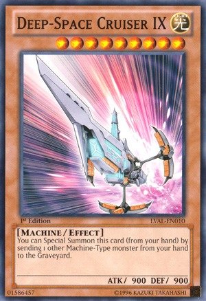 Yu-Gi-Oh! – Deep-Space Cruiser IX (LVAL-EN010) – Einzelkarte, Common, 1st Edition – Aus Legacy Of The Valiant Set