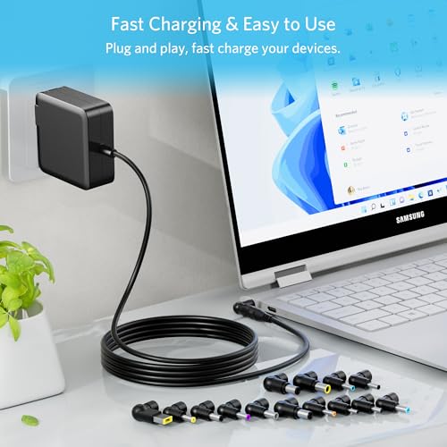 Belker 90W Universal Laptop Charger Power Adapter Cord Supply Replacement for Dell Hp Acer Asus Lenovo Thinkpad Toshiba Samsung Sony Fujitsu Notebook Ultrabook Chromebook