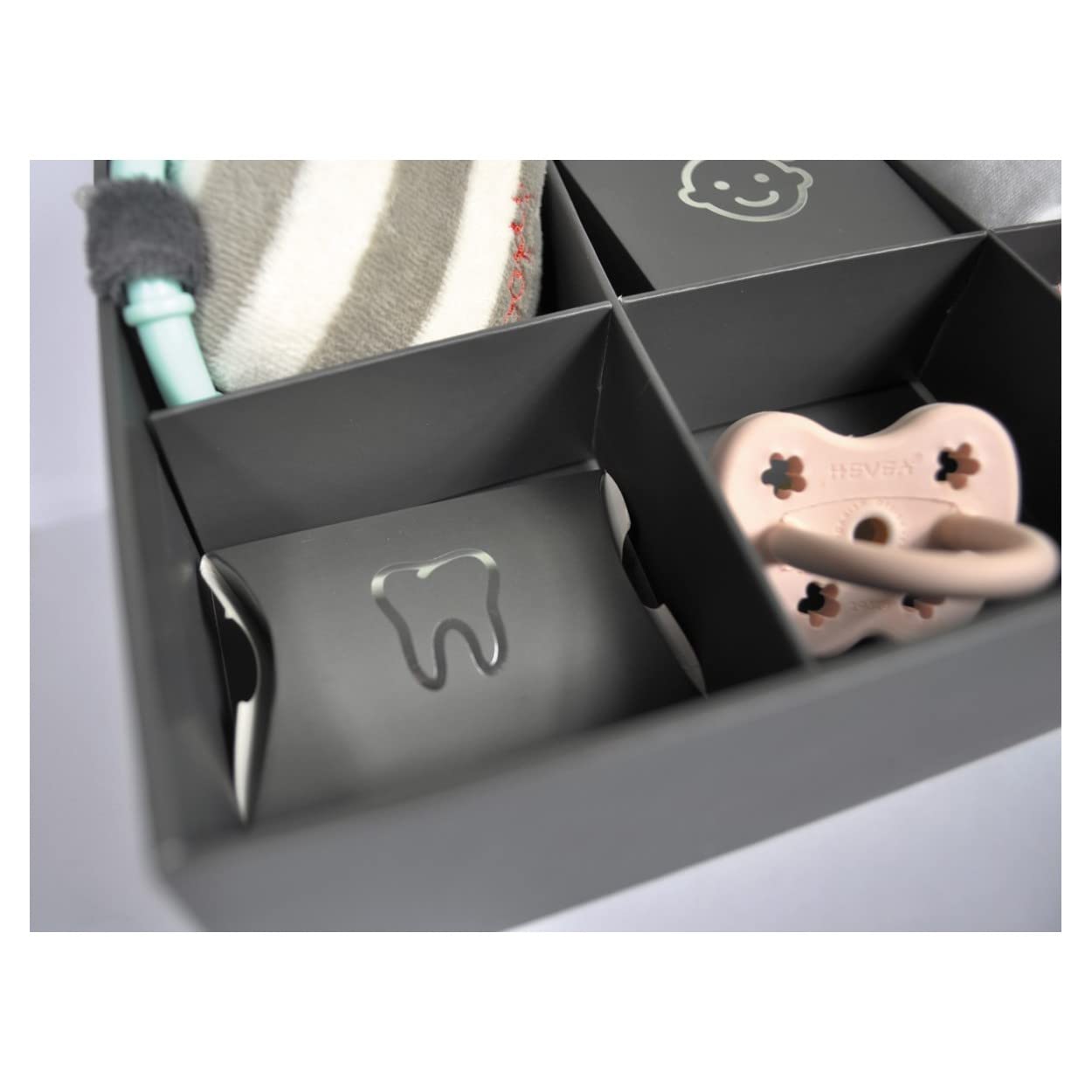 Dooky Gift Handprint - Cornice tripla bianca, 0,5 kg