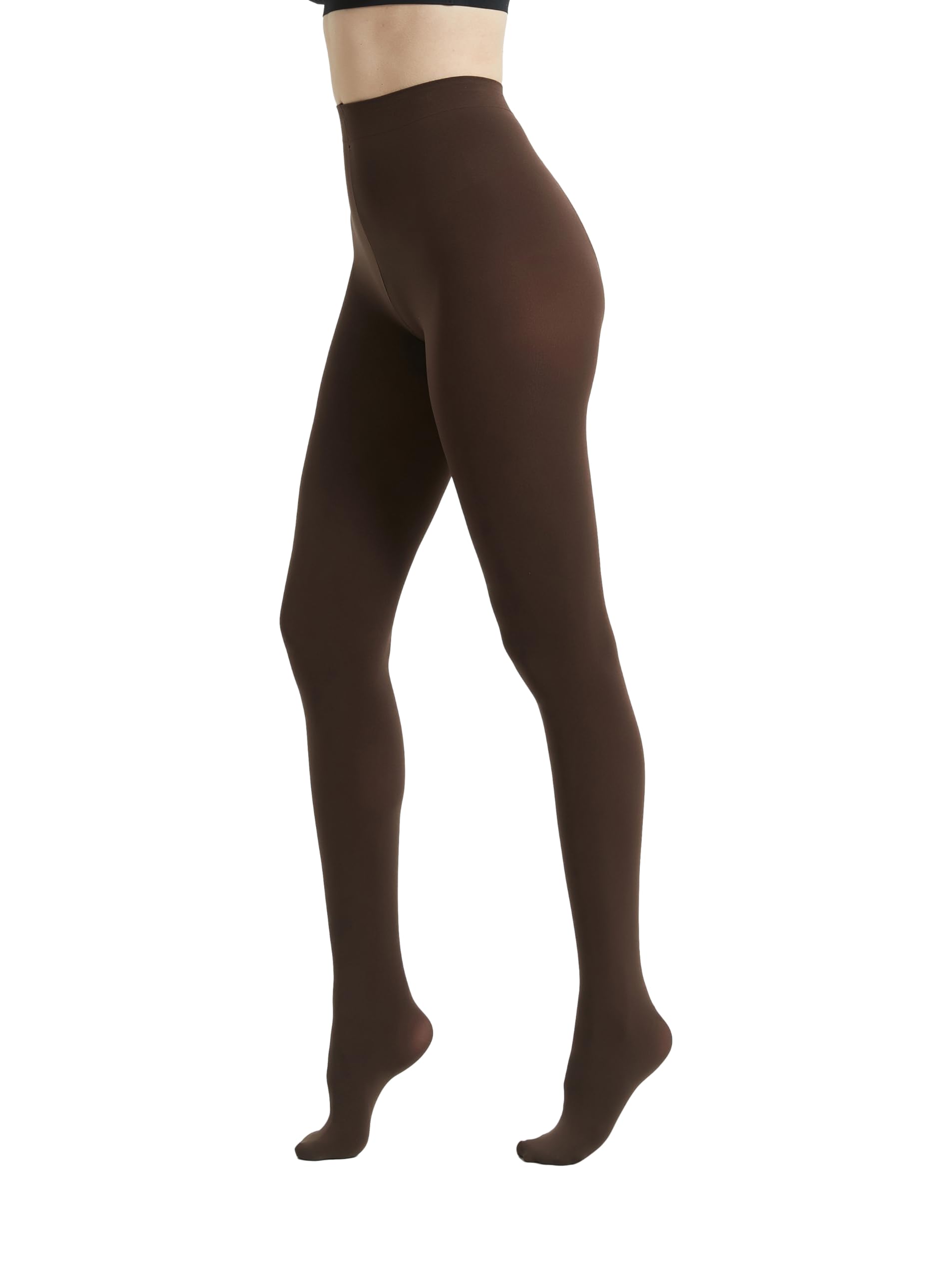 CACCICO 80D Semi Opaque Tights for Women Stretchable High Waist Womens Stockings Soft Pantyhose with 20+ Colors