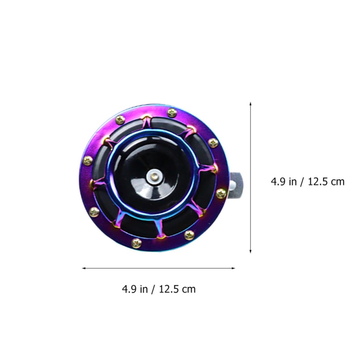 Bocina de Aire Blast Tone Muy Potente para Motocicleta y Coche, Diseño de Hierro Púrpura, Adecuado para Modificación de Autos, Paquete de 1 Par